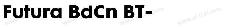 Futura BdCn BT字体转换